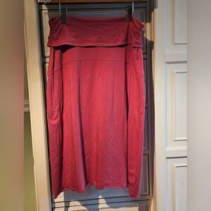 Athleta Maxi Skirt Jersey Size Medium. Color: Cranberry. Excellent Condition!
